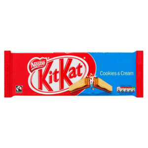 ШОКОЛАДНЫЙ БАТОНЧИК KITKAT COOKIES & CREAM С ПЕЧЕНЬЕМ И КРЕМОМ, 20,7 Г
