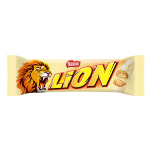 ШОКОЛАДНЫЙ БАТОНЧИК NESTLE LION WHITE В БЕЛОМ ШОКОЛАДЕ, 42 Г