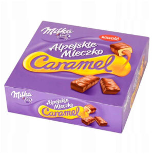 ШОКОЛАДНЫЕ КОНФЕТЫ MILKA ALPEJSKIE MLECZKO CARAMEL С КАРАМЕЛЬЮ, 350 Г