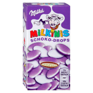 ДРАЖЕ MILKA MILKINIS SCHOKODROPS, 42 Г