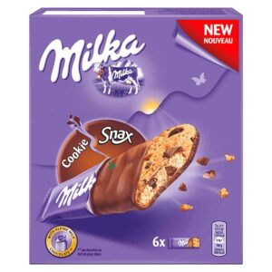 ПЕЧЕНЬЕ В ШОКОЛАДНОЙ ГЛАЗУРИ MILKA COOKIE SNAX С КУСОЧКАМИ ШОКОЛАДА, 137,5 Г