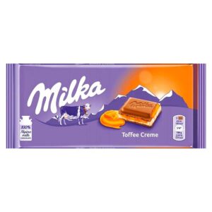 ШОКОЛАД MILKA TOFFEE CREME С КАРАМЕЛЬНЫМ КРЕМОМ, 100 Г