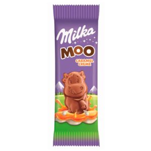 ШОКОЛАД MILKA MOO CARAMEL CREME С КАРАМЕЛЬНЫМ КРЕМОМ, 16 Г
