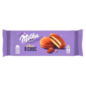 БИСКВИТ С ШОКОЛАДНОЙ НАЧИНКОЙ MILKA CHOC & CHOC, 150 Г