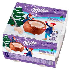 ШОКОЛАДНЫЕ ЯЙЦА MILKA SNOWBALLS, 112 Г