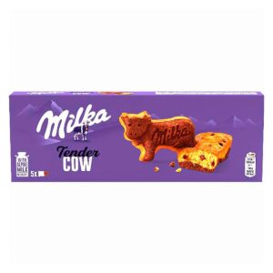 БИСКВИТ С КУСОЧКАМИ ШОКОЛАДА MILKA TENDER COW, 140 Г