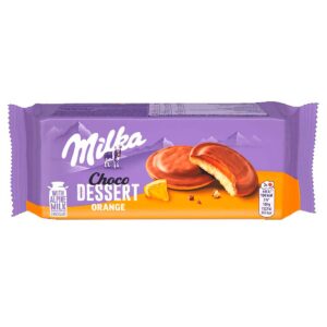 ПЕЧЕНЬЕ MILKA CHOCO JAFFA ORANGE JELLY С АПЕЛЬСИНОВОЙ НАЧИНКОЙ, 147 Г