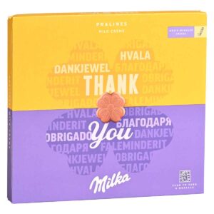 НАБОР ШОКОЛАДНЫХ КОНФЕТ MILKA THANK YOU С МОЛОЧНЫМ КРЕМОМ, 110 Г