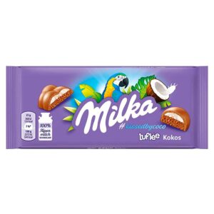 ШОКОЛАД MILKA LUFLEE KOKOS С КОКОСОВОЙ НАЧИНКОЙ, 100 Г