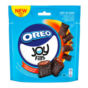 ХРУСТЯЩИЕ ПОДУШЕЧКИ OREO JOY FILLS CHOCO CARAMEL CRÈME С КАРАМЕЛЬНЫМ КРЕМОМ, 90 Г
