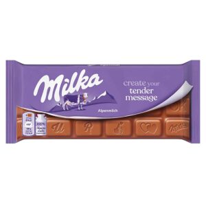 ШОКОЛАД MILKA ALPINE MILK TENDER MESSAGE, 100 Г