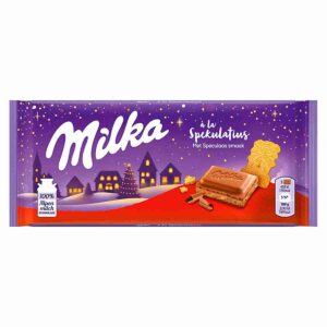 ШОКОЛАД MILKA A LA SPEKULATIUS С ШОКОЛАДНОЙ НАЧИНКОЙ С ПЕЧЕНЬЕМ, 100 Г