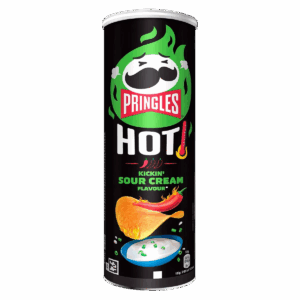 Картофельные чипсы Pringles HOT Kickin' Sour Creme острые со вкусом сметаны, 160 г