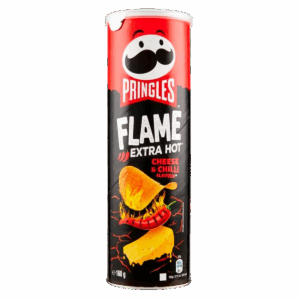 Картофельные чипсы Pringles Flame Extra Hot Cheese & Chili со вкусом сыра и острого перца чили, 160 г