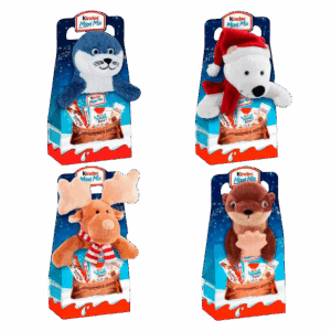 Набор новогодний Ferrero Christmas Kinder Maxi Mix Plüschtier с игрушкой, 133 г