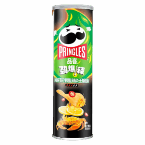 Картофельные чипсы Pringles Xhilli Lemon Crab со вкусом краба с лимоном и перцем чили, 110 г