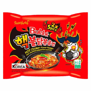 Лапша быстрого приготовления Samyang Hot Chicken Flavour Ramen 2x Spicy со вкусом курицы в супер остром соусе, 140 г