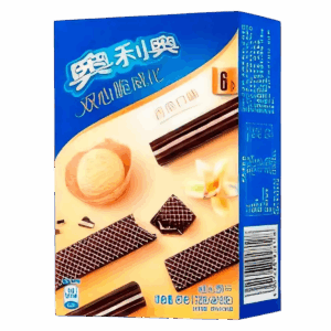 Вафли Oreo double heart vanilla хрустящие со вкусом ванили, 72 г