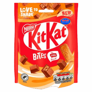 Шоколадные батончики KitKat Bites Lotus Biscoff со вкусом пасты Lotus, 90 г
