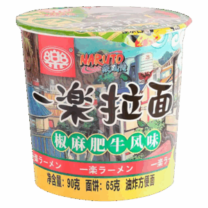 Лапша быстрого приготовления Naruto Pepper Beef Flavour со вкусом перчёной говядины, 90 г