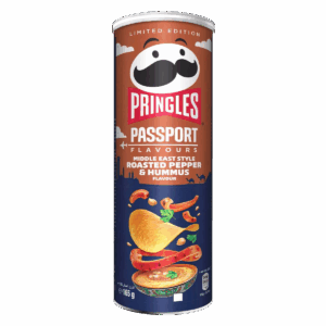 Картофельные чипсы Pringles со вкусом перца и хумуса, 165 г