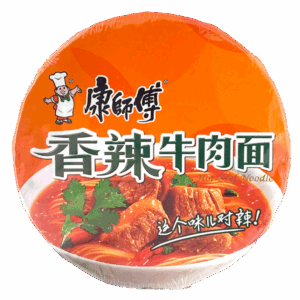 Лапша быстрого приготовления Hot Beef Noodle острая со вкусом кимчи, 119 г