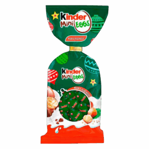 Шоколадные яйца Kinder Christmas Mini Eggs Hazelnut со ореховой начинкой, 85 г