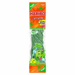 Кислый жевательный мармелад Haribo Spaghetti Fizz Apfel со вкусом яблока, 200 г