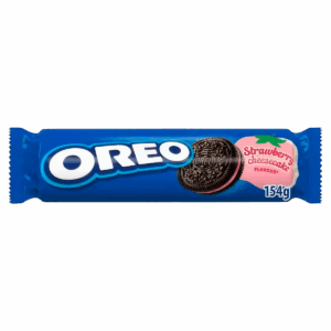 Печенье OREO Strawberry с клубничным кремом, 154 г