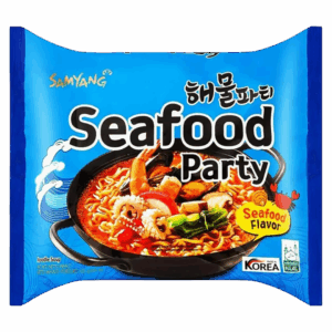 Лапша быстрого приготовления Samyang Seafood Party Ramen со вкусом морепродуктов, 125 г