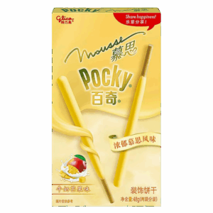 Бисквитные палочки Glico Pocky со вкусом мусса из манго и молока, 48 г