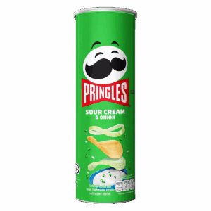 Картофельные чипсы Pringles со вкусом сметаны и лука, 102 г