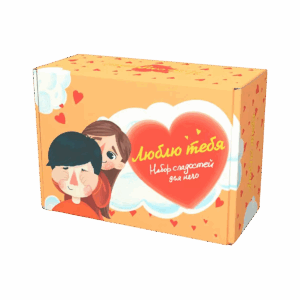Подарочный набор с импортными сладостями Love Is "Люблю тебя - Для него"