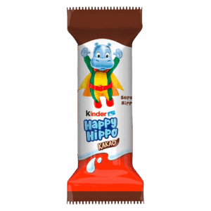 Печенье Kinder Happy Hippo Cacao со вкусом какао, 21 г