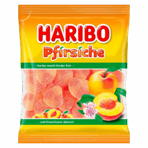 Жевательный мармелад Haribo Pfirsiche со вкусом персика, 175 г