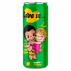 Газированный напиток Love Is со вкусом яблока и лимона, 330 мл
