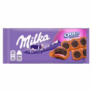 Шоколад молочный Milka Oreo Sandwich Strawberry (92 грамма)