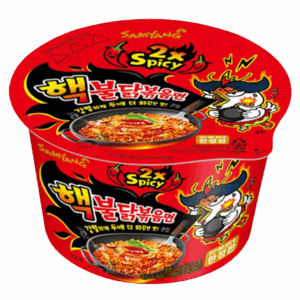 Лапша быстрого приготовления Samyang Hot Chicken Ramen Big Bowl 2X Spicy Очень острая со вкусом курицы, 105 г