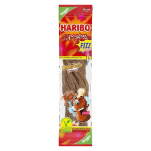 Кислый жевательный мармелад Haribo Spaghetti Fizz Cola со вкусом колы, 200 г