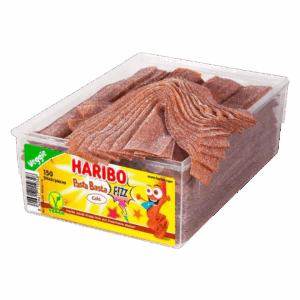 Жевательный мармелад Haribo Veggie Pasta Basta Cola Sour кислые пластинки со вкусом колы, 1125 г