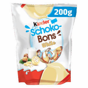Шоколадные яйца Kinder Schoko-Bons White в белом шоколаде, 200 г