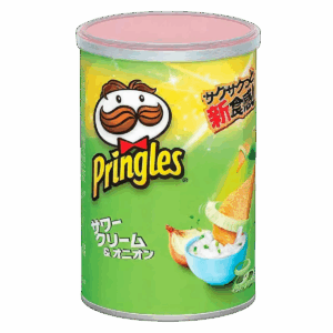 Картофельные чипсы Pringles Sour Cream & Onion со вкусом сметаны и зелёного лука, 53 г