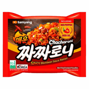 Лапша быстрого приготовления Samyang Chacharoni Spicy Blackbean Sauce Ramen острая с соусом из черных соевых бобов, 140 г