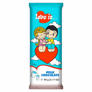 Молочный шоколад Love Is Milk Chocolate, 90 г