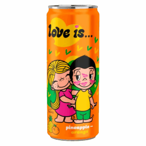 Газированный напиток Love Is со вкусом ананаса и апельсина, 330 мл