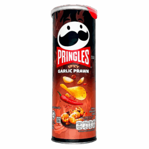 Картофельные чипсы Pringles Hot & spicy Grilled Garlic Prawn острые со вкусом креветки, 102 г