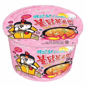 Лапша быстрого приготовления Samyang Hot Chicken Flavour Ramen Carbonara со вкусом курицы в соусе, 105 г