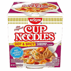 Лапша быстрого приготовления Nissin Cup Noodles Hot & Spicy Shrimp с острыми креветками, 64 г
