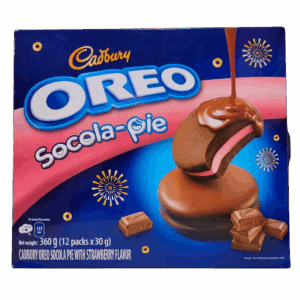 Пирожное OREO Blackpink Socola-Pie Strawberry со вкусом клубники, 360 г