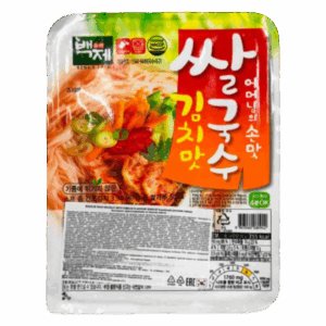 Рисовая лапша быстрого приготовления Baekje со вкусом кимчи, 92 г
